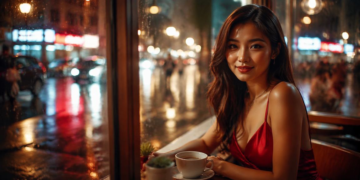Người chơi tại Nha Trang thư giãn với slot game trên điện thoại trong quán cà phê